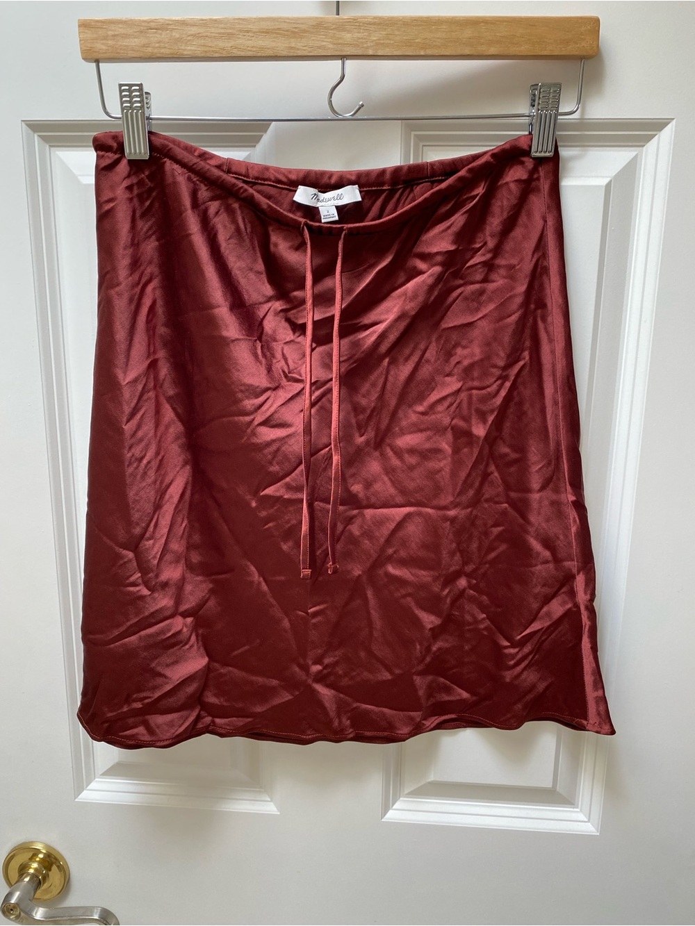 Madewell Satin Slip Skirt